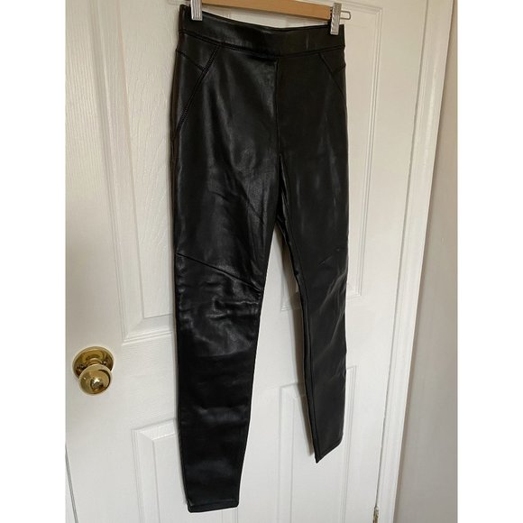 Free People Vegan Leather Moto Leggings - Picture 5 of 15